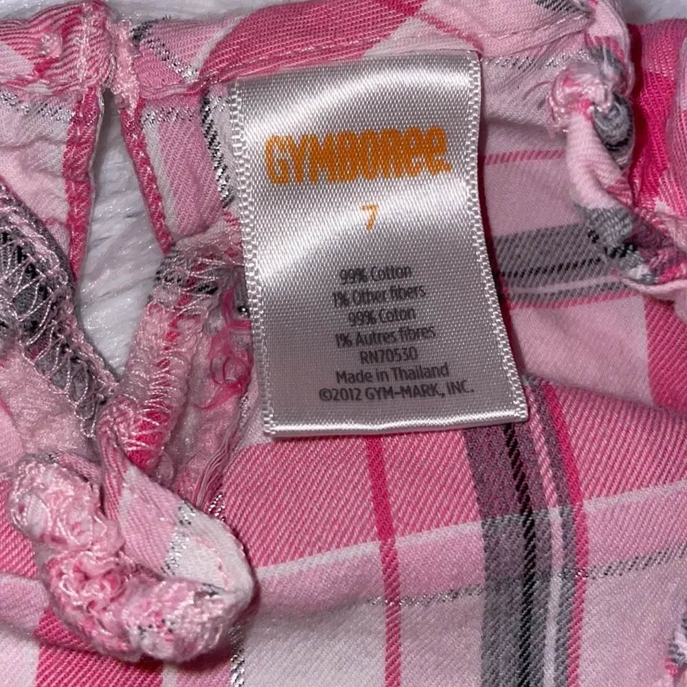 Gymboree Pink Striped Ruffle Blouse, Size 7